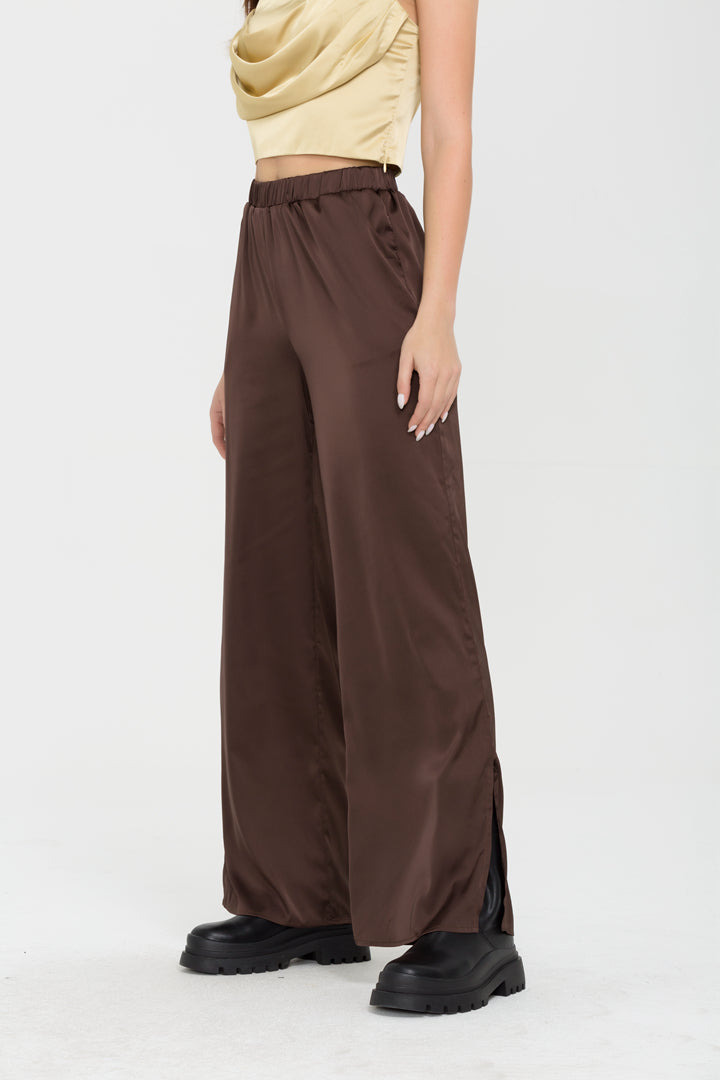 Satin Straight Leg Pants