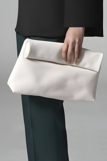 Faux Leather Clutch Bag