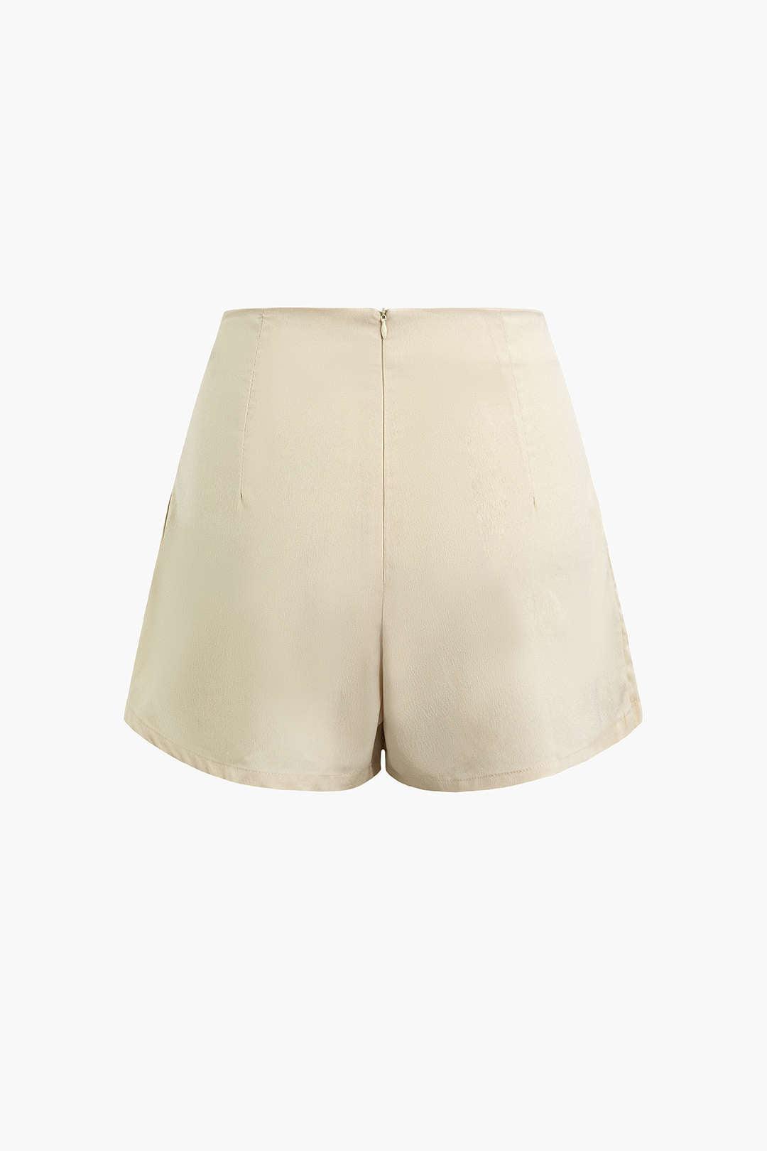 Solid Wrap Tie Side Skort