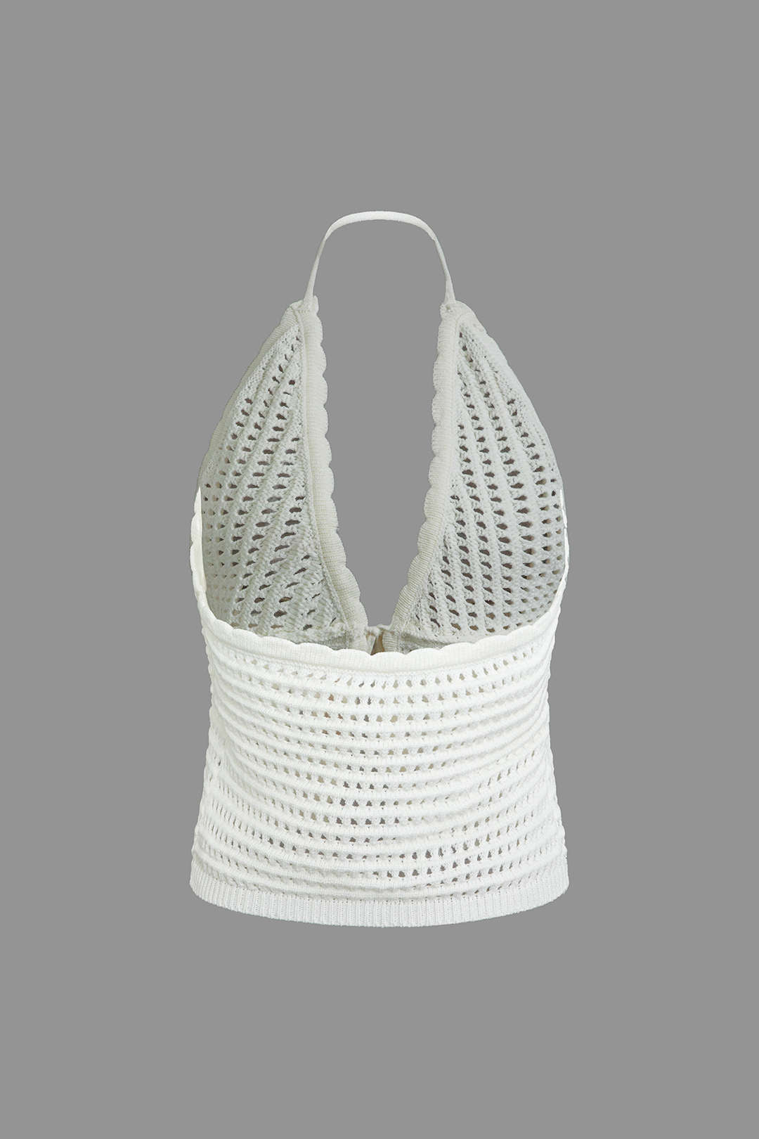 Crochet Halter Backless Knit Tank Top