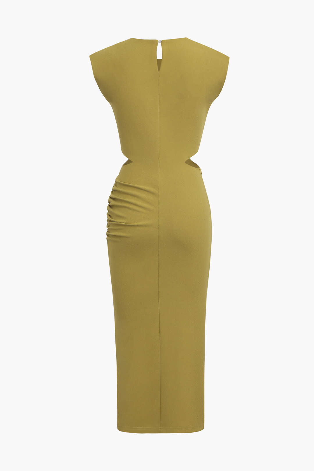 Cut Out Sleeveless Midi Dress