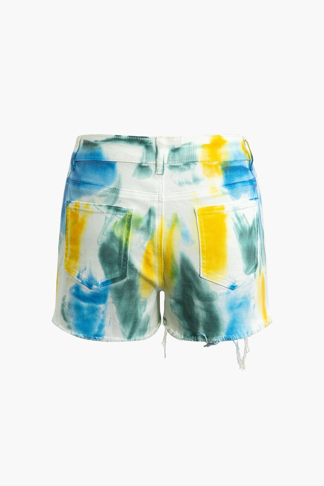 Tie Dye Denim Shorts