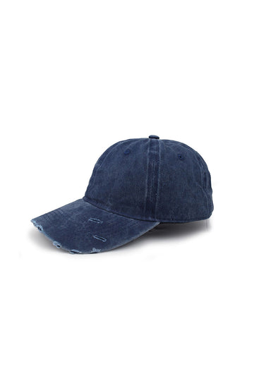 Ripped Denim Baseball Cap