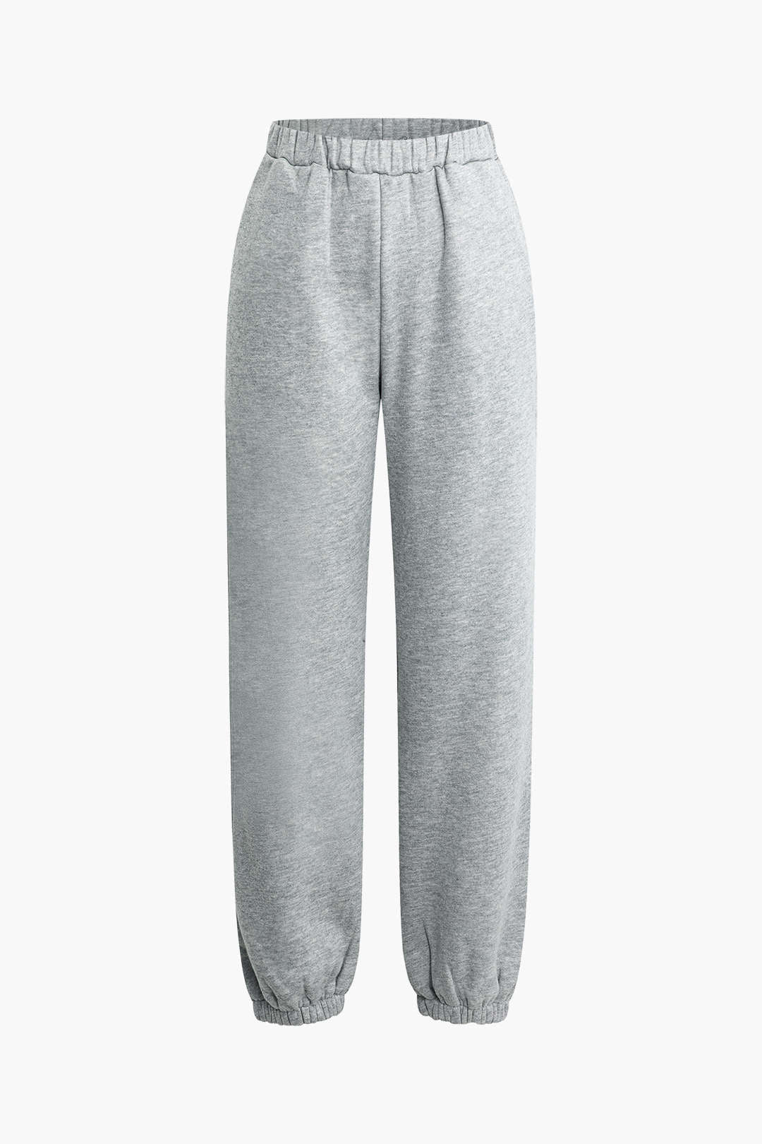 Fleece Drawstring Cuffed Sweatpants