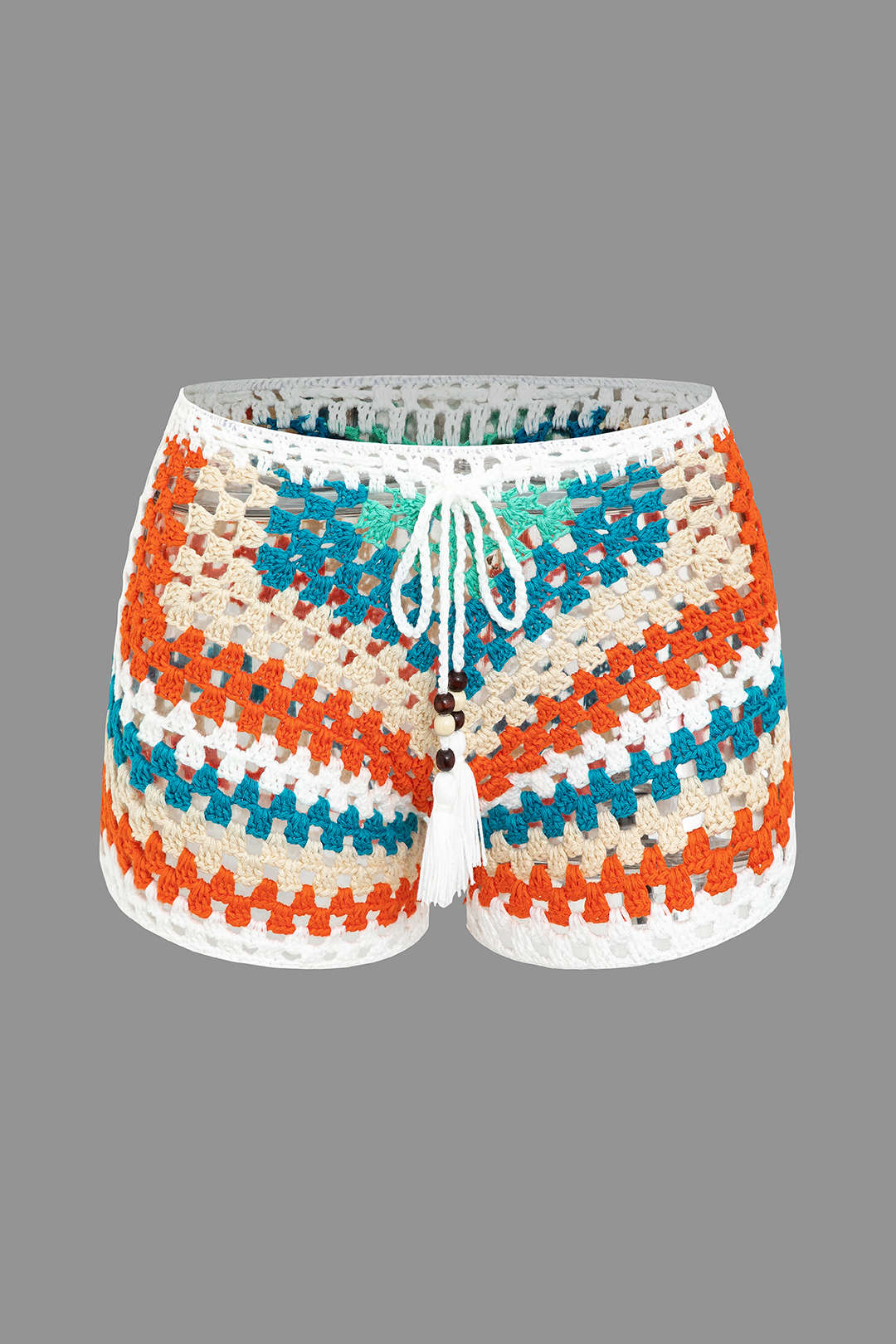 Contrast Crochet Shorts