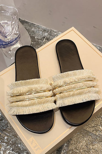 Tassel Beach Slippers