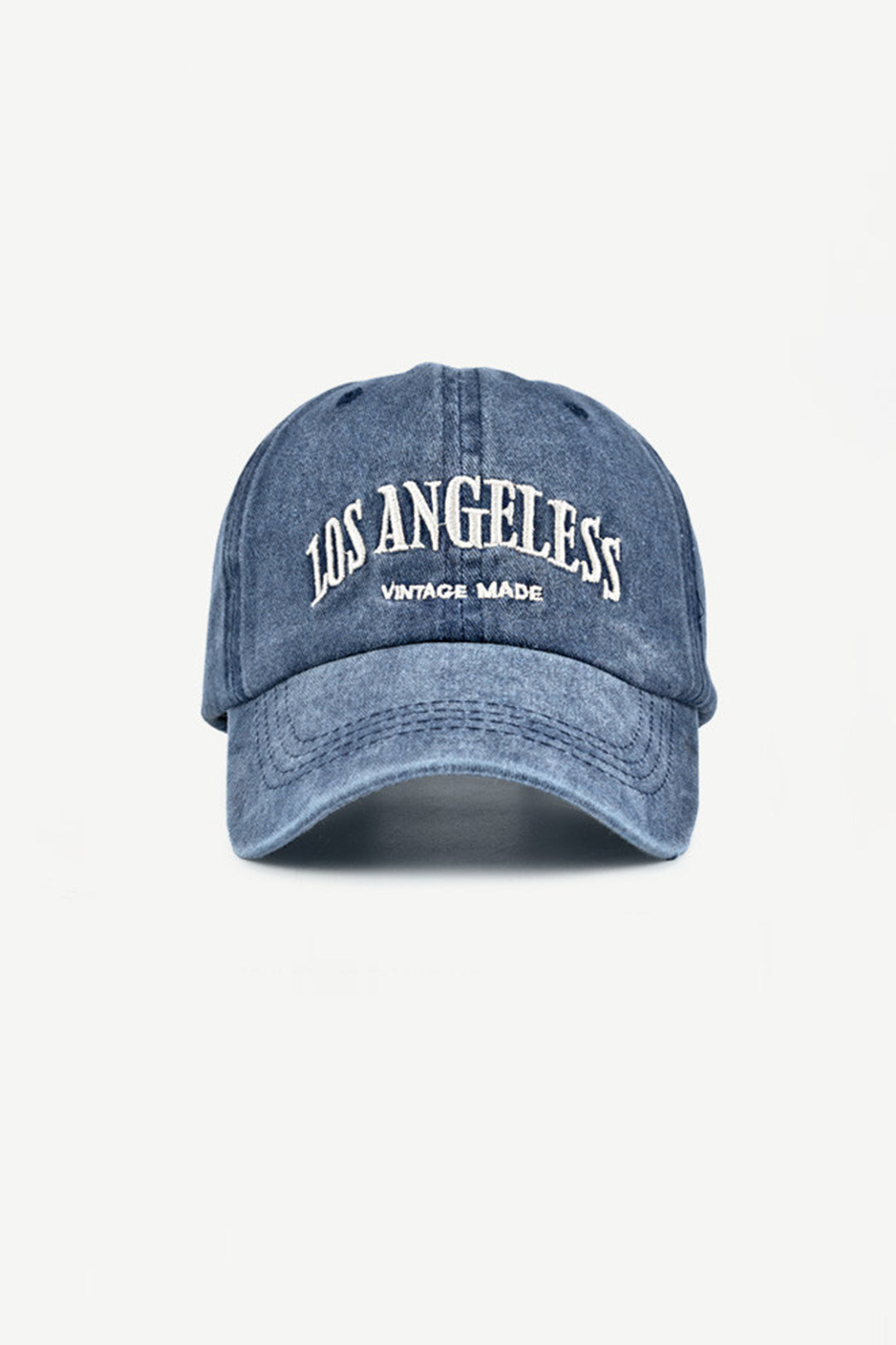 Letter Print Denim Baseball Cap