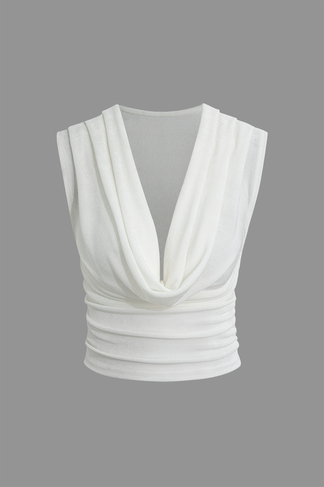 Cowl Neck Sleeveless Top