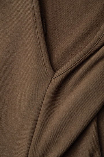 V-neck Ruched Detail Long Sleeve Maxi Dress