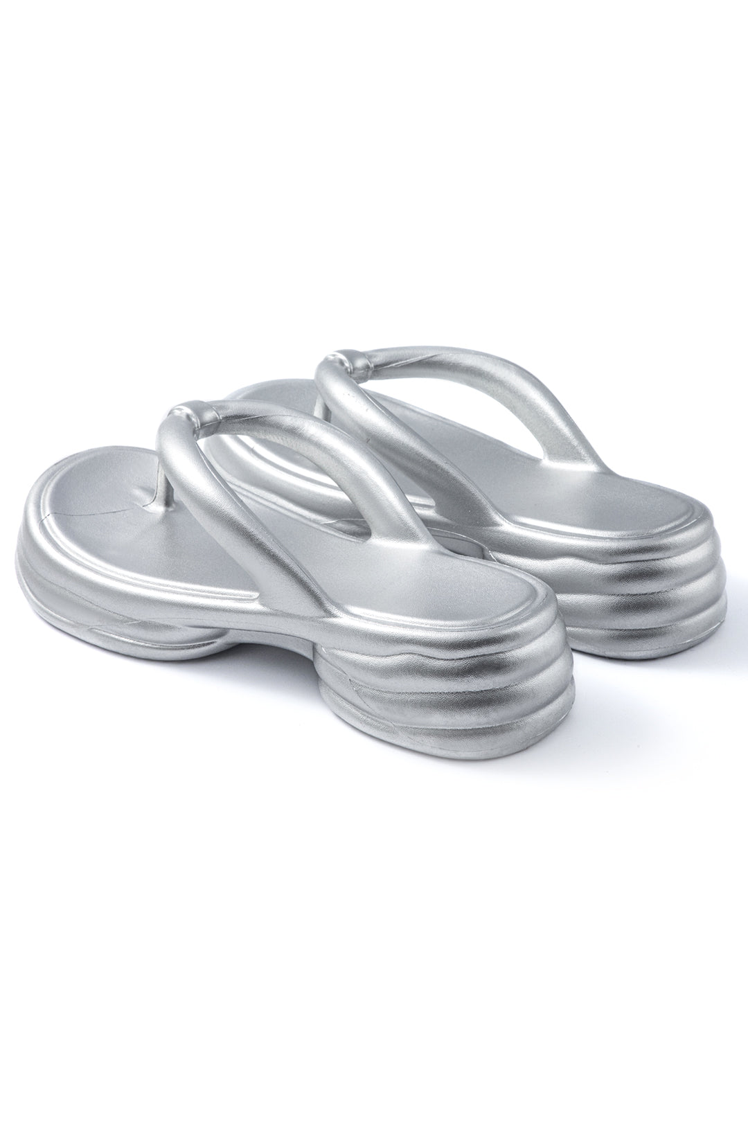 Metallic Flip Flops