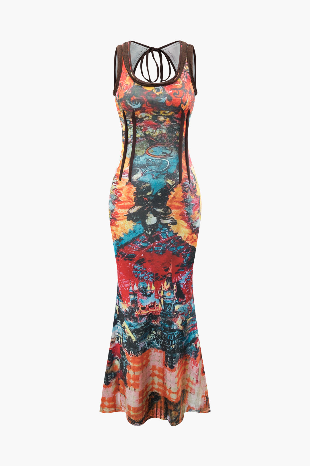 Tie Dye Tank Maxi Dress