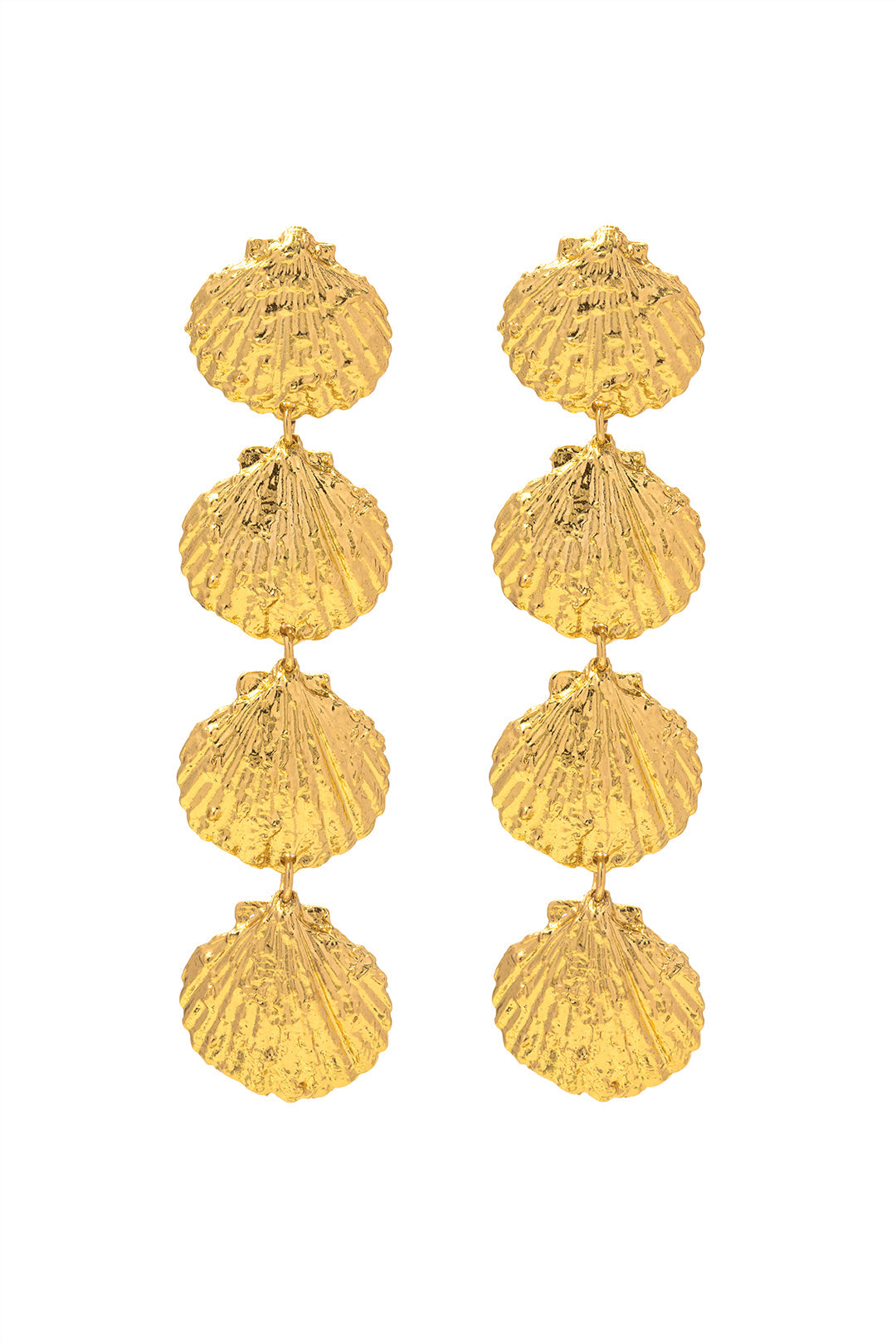 Four-shell Drop Earrings