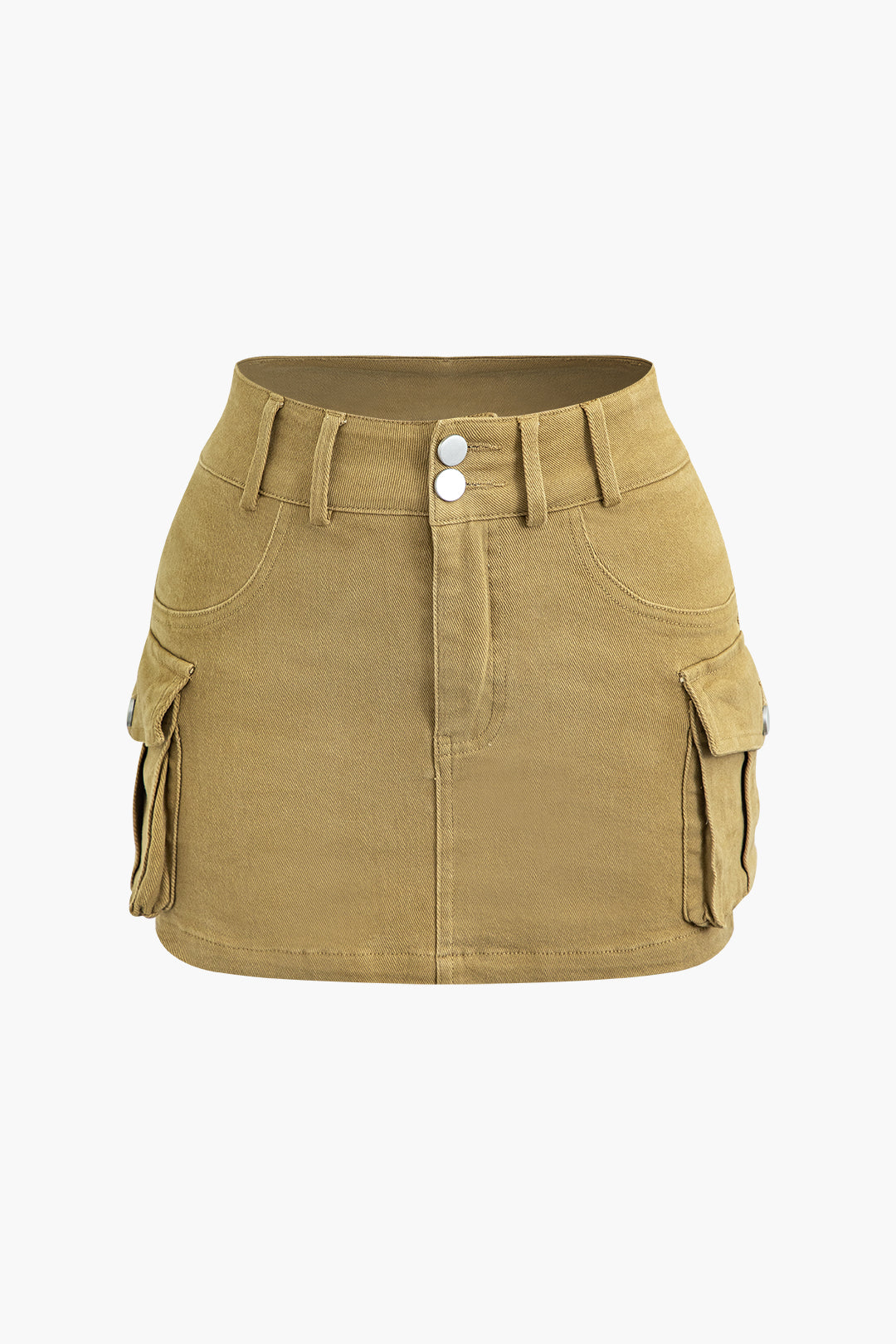 Flap Pocket Cargo Mini Skirt