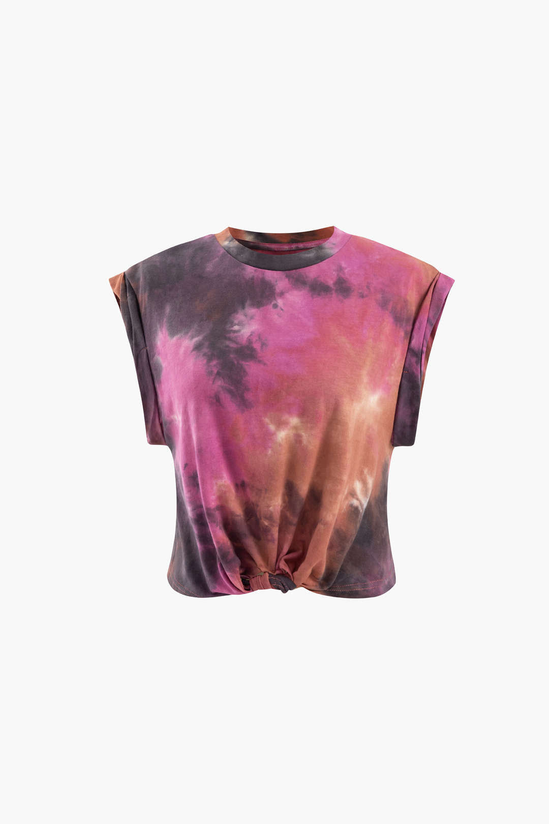 Tie Dye Knot Hem T-Shirt