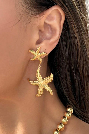 Starfish Pendant Earrings