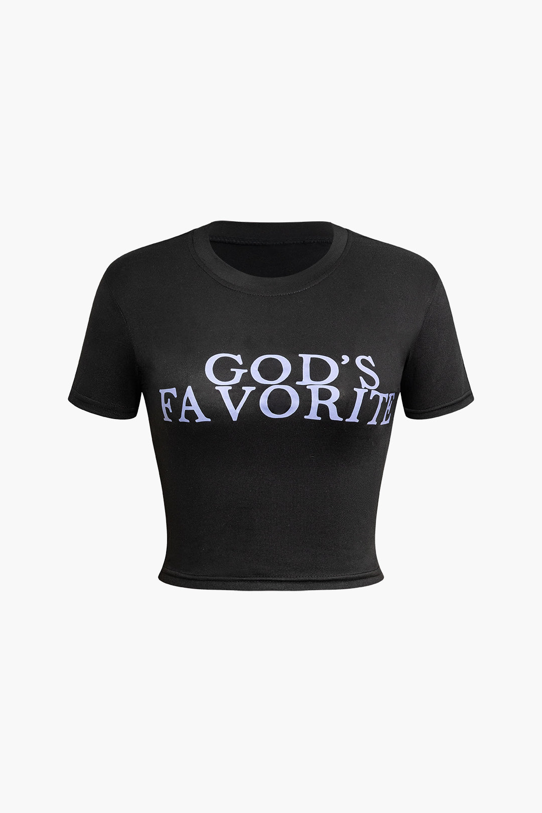 GOD’S FAVORITE Print Crop T-shirt