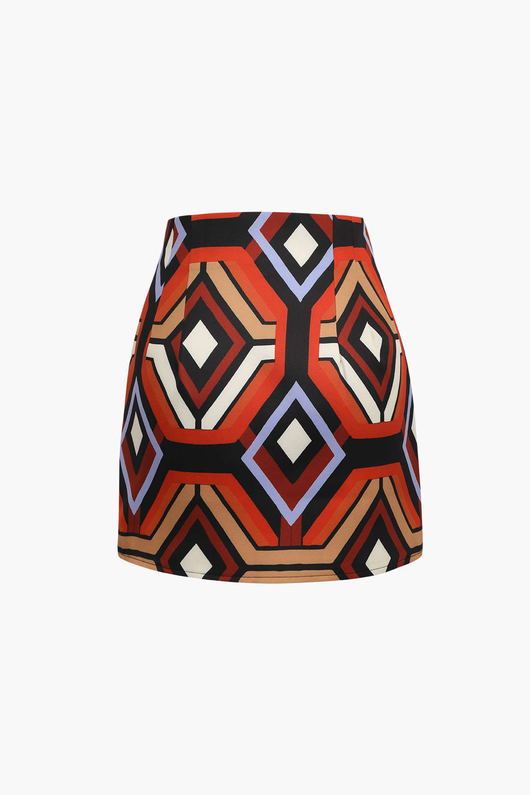 Geometric Pattern Mini Skirt