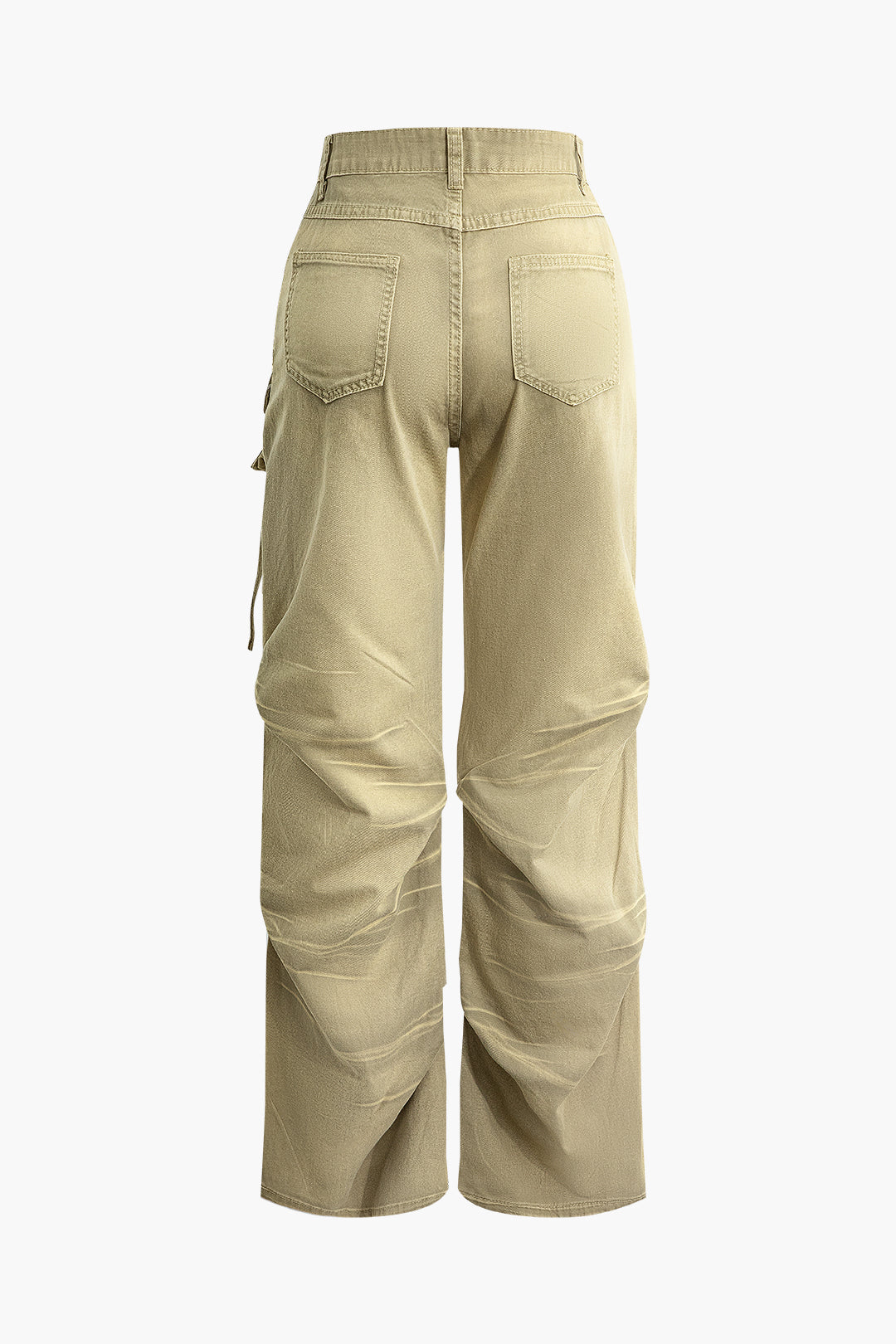 Tie Dye Flap Pocket Straight Leg Cargo Pants