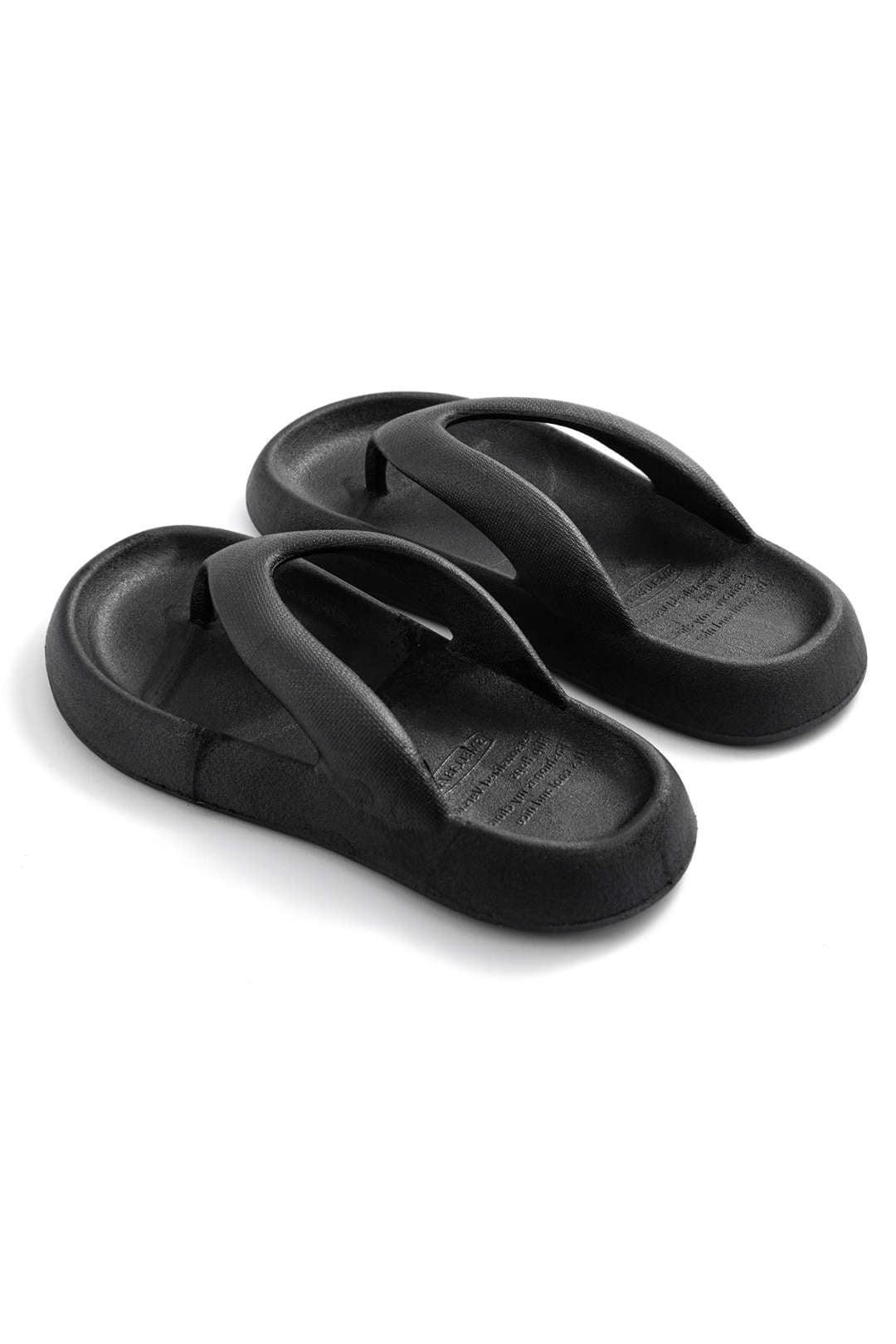 Classic Black Comfort Flip-Flops