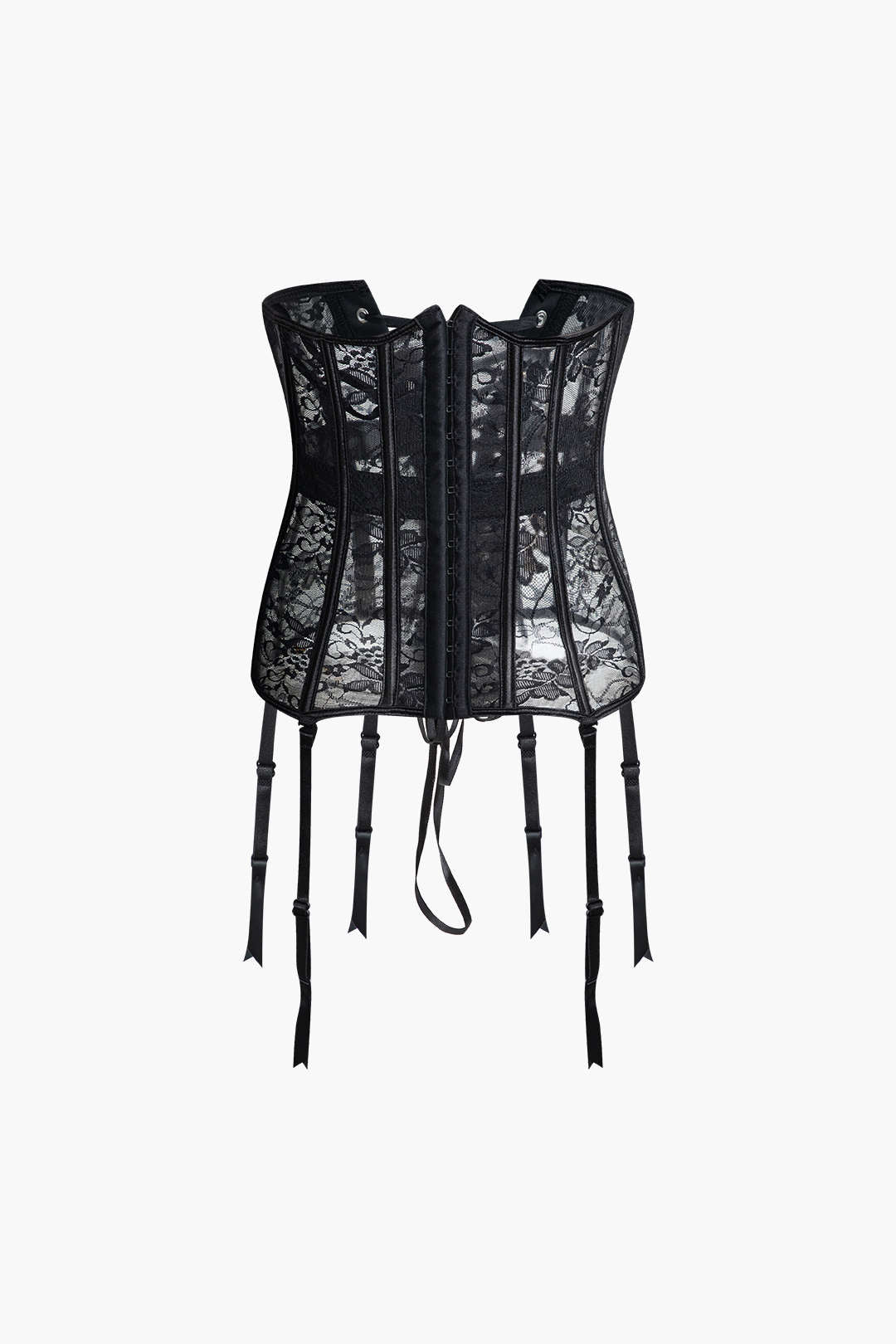 Hood And Eye Front Lace Corset