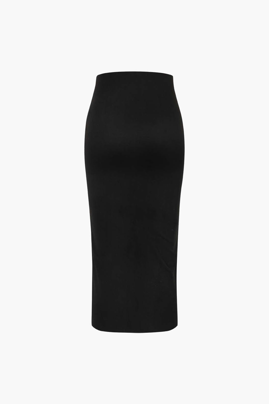 Pothook Detail Slit Midi Skirt