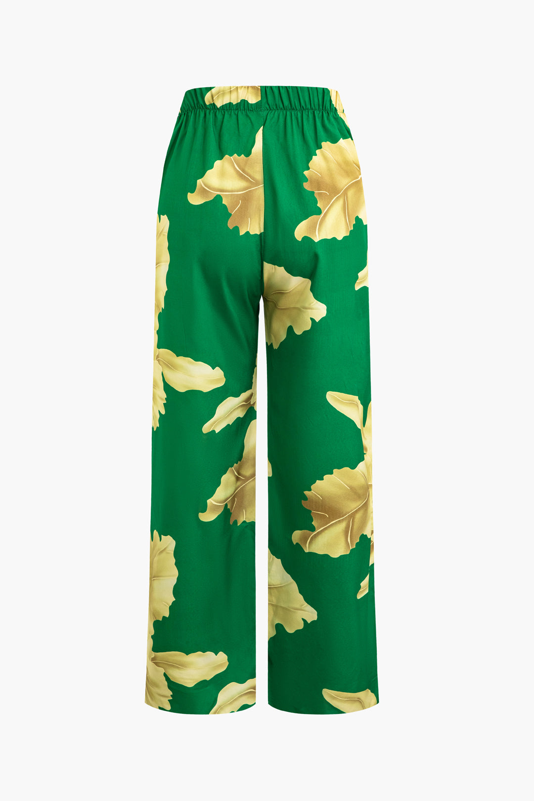 Floral Print Straight Leg Pants