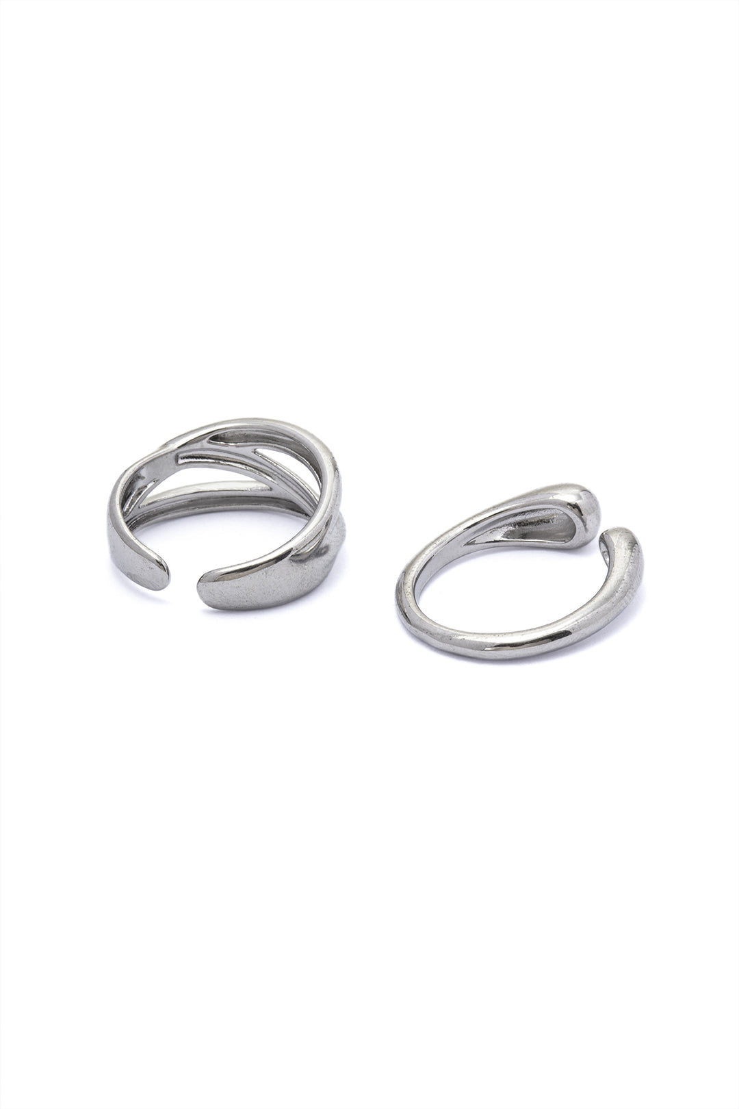 Asymmetric Cuff Rings Set