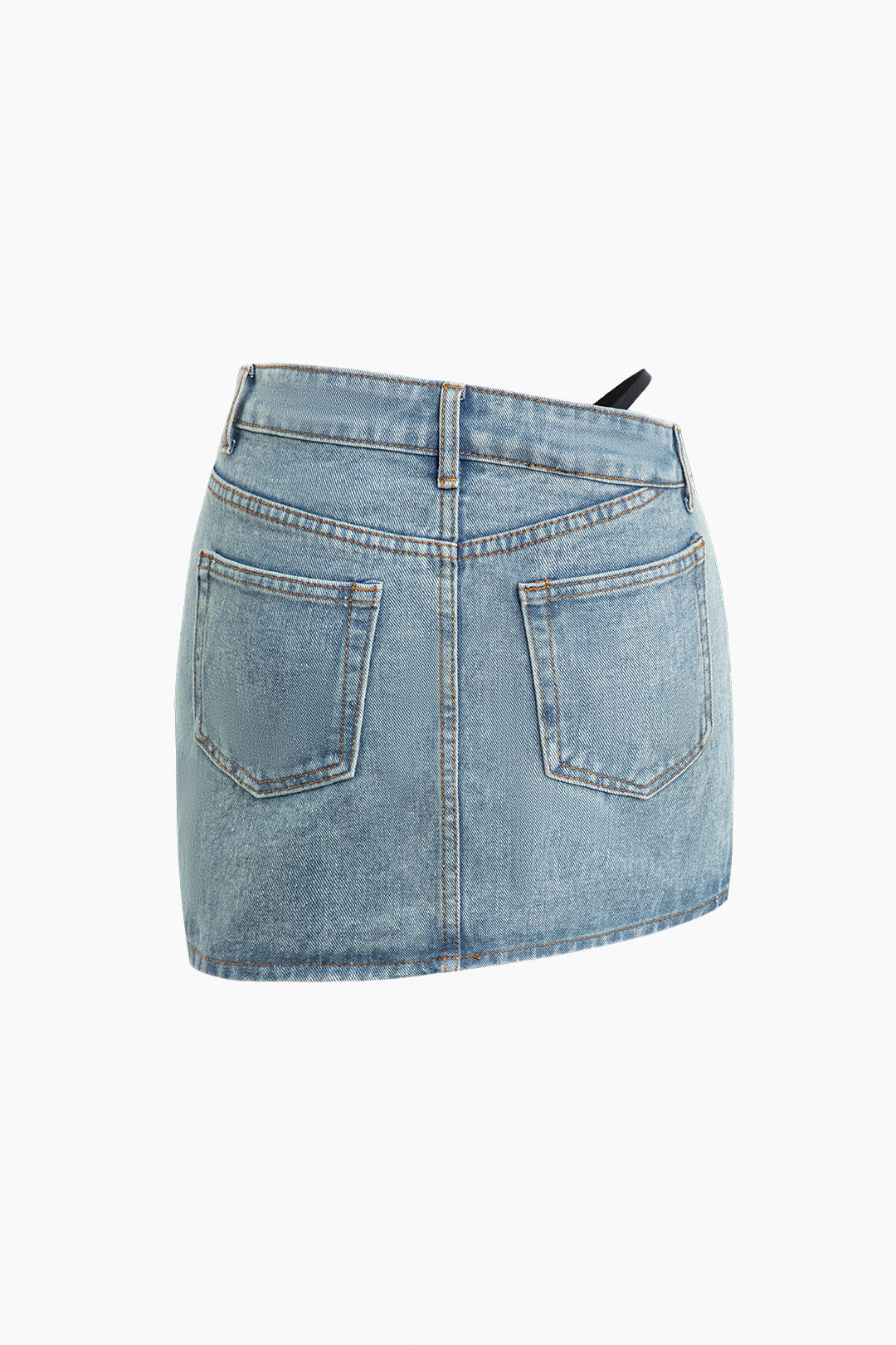 Asymmetrical Denim Skirt