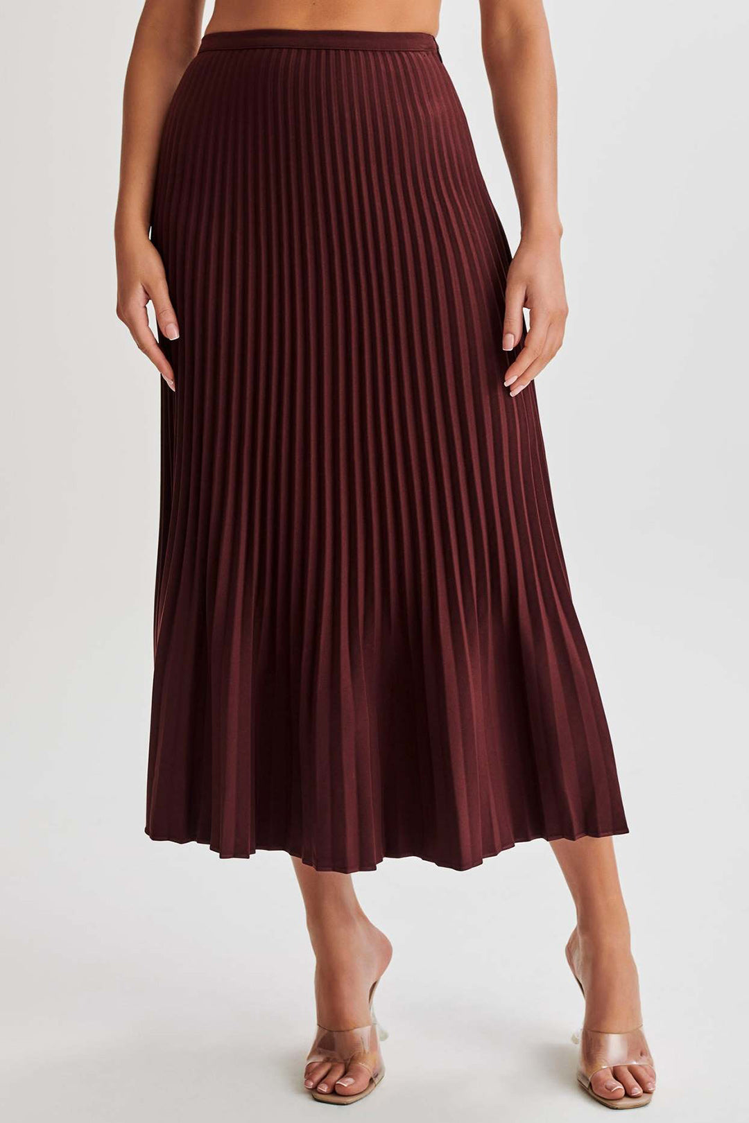 Pleated Midi Skirt