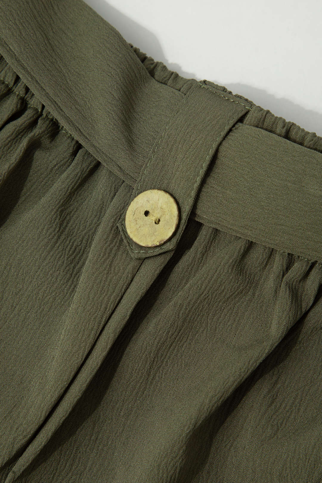 Belted Pleated Rolled Hem Shorts