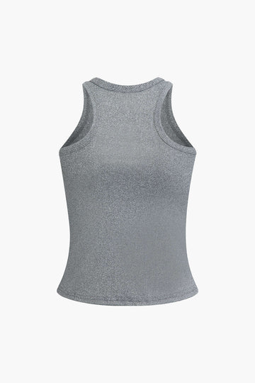 Solid Ribbed Tank Top