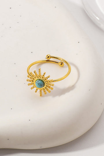 Sun Turquoise Decor Open Ring