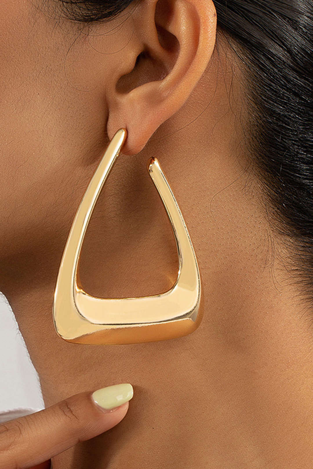 Triangle Hoop Earrings