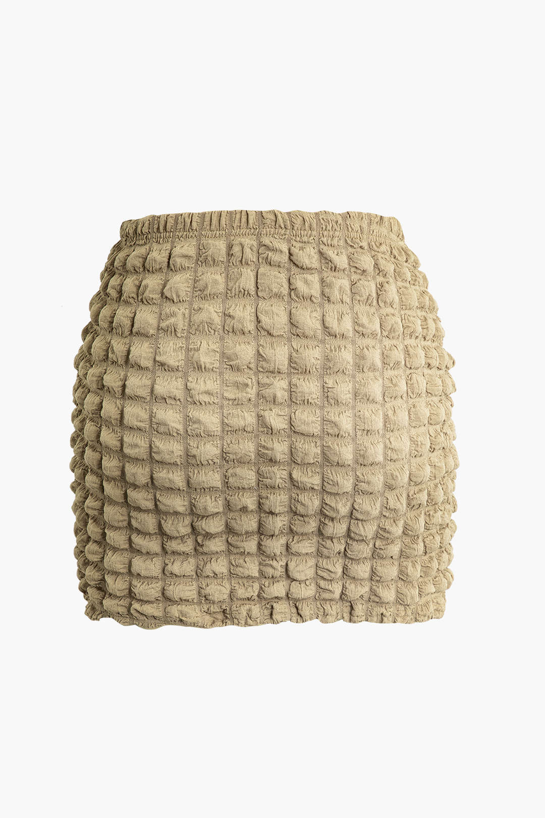 Popcorn Textured Tube Top And Mini Skirt Set