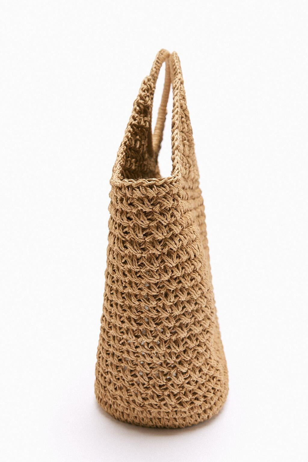 Braided Round Handle Tote Bag