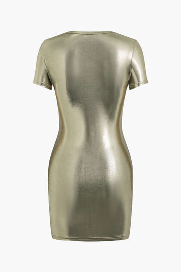 Metallic Mini Dress