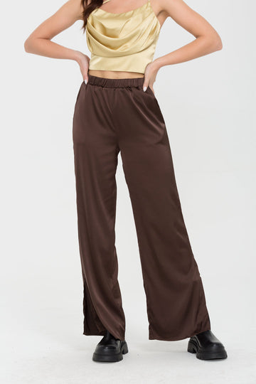 Satin Straight Leg Pants