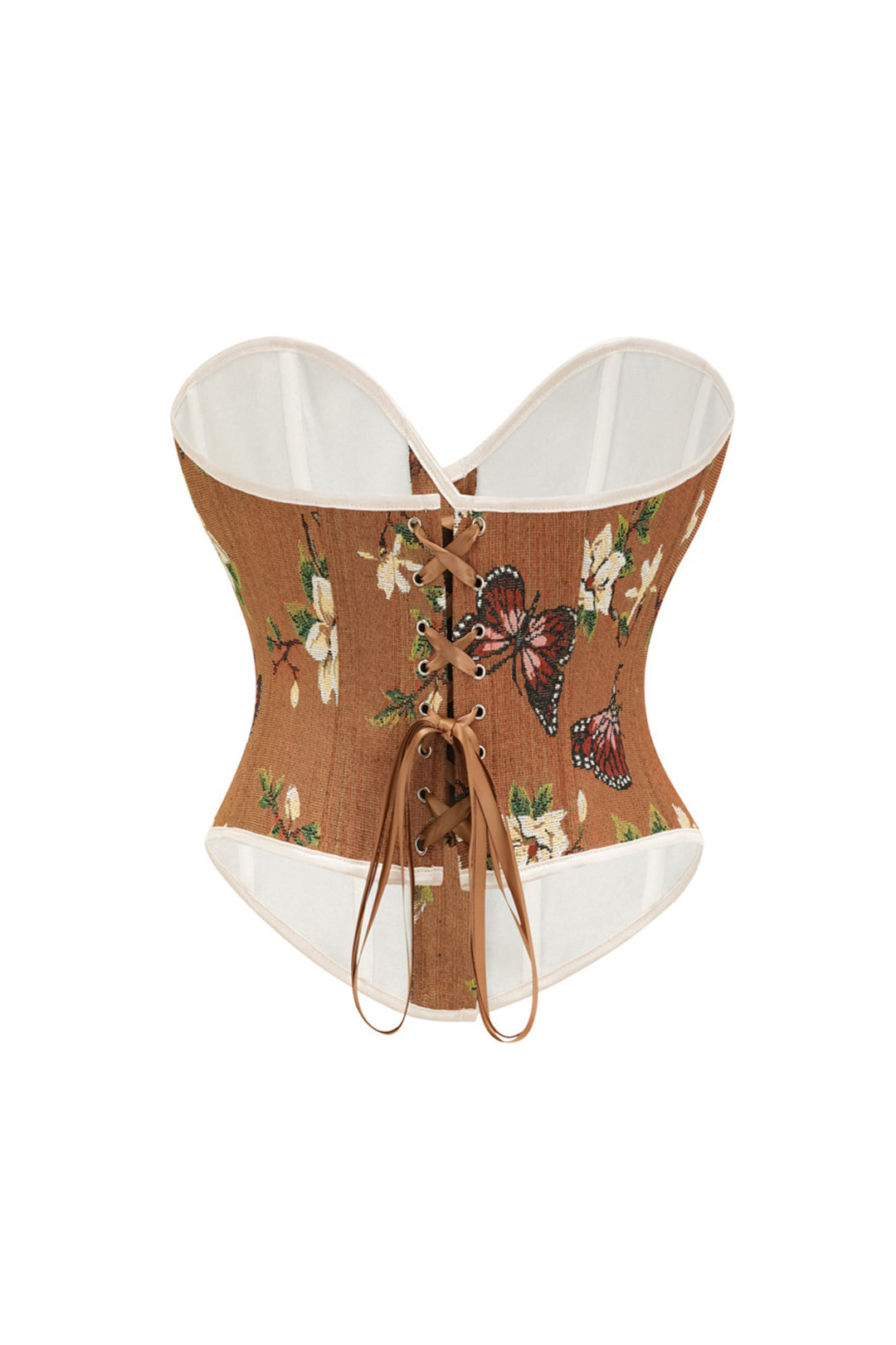 Floral Pattern Corset Top