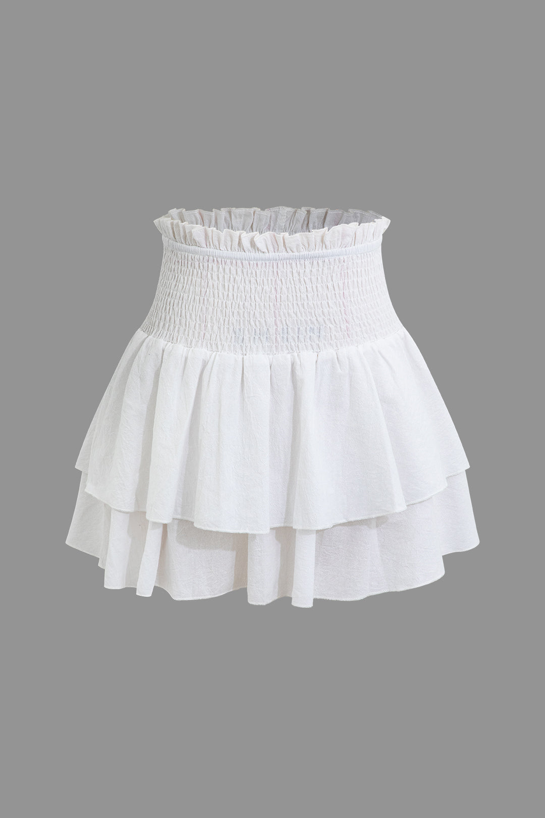 Tiered Ruffle Mini Skirt