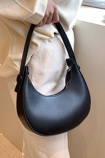 Faux Leather Shoulder Bag