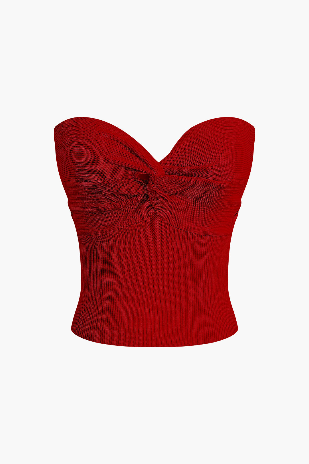 Twist Ruched Tube Top