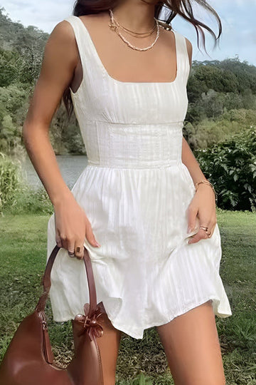 Sleeveless Strap Mini Dress