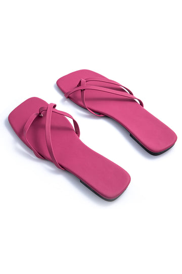 Cross Strap Flip Flops