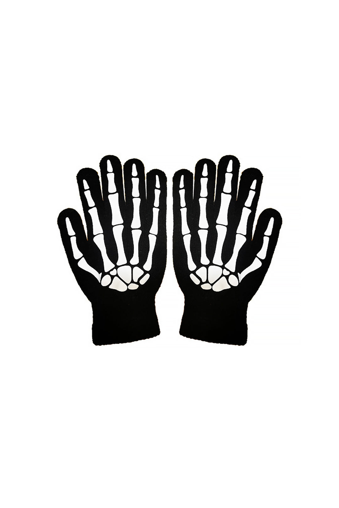 Skull Claw Print Gloves