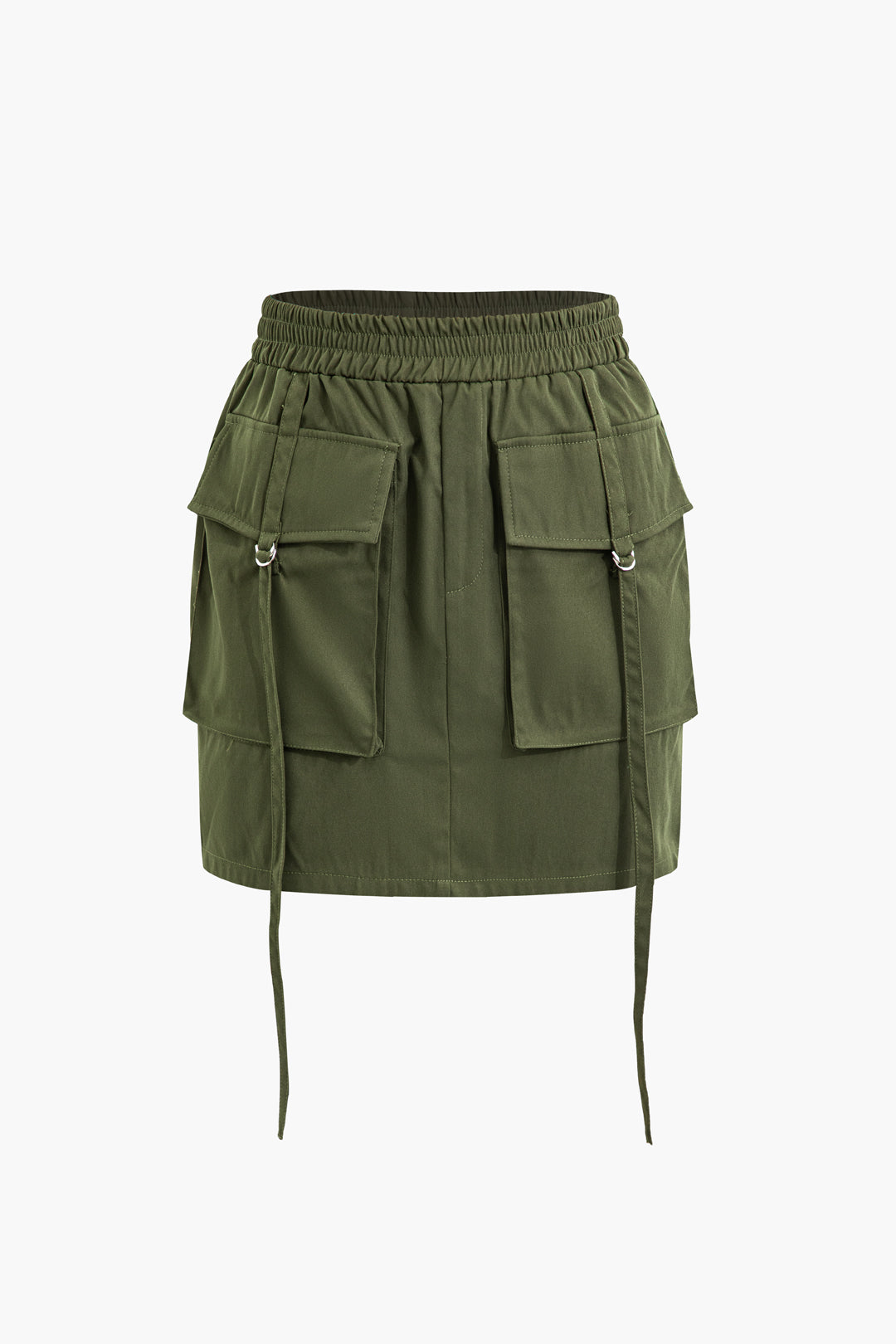 Flap Pocket Cargo Mini Skirt