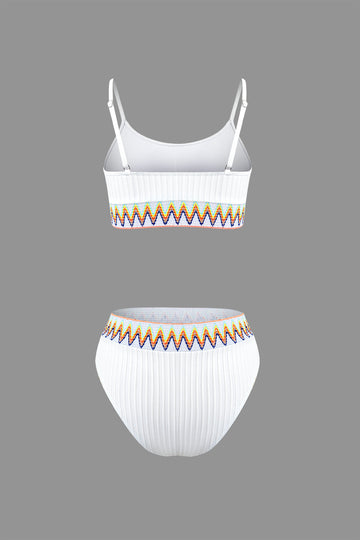 Embroidery Texture Swimsuit