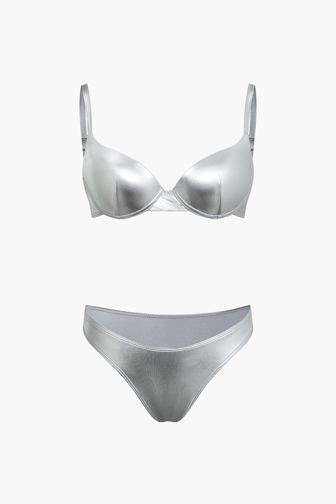 Metallic Underwire Bikini 2pc Set