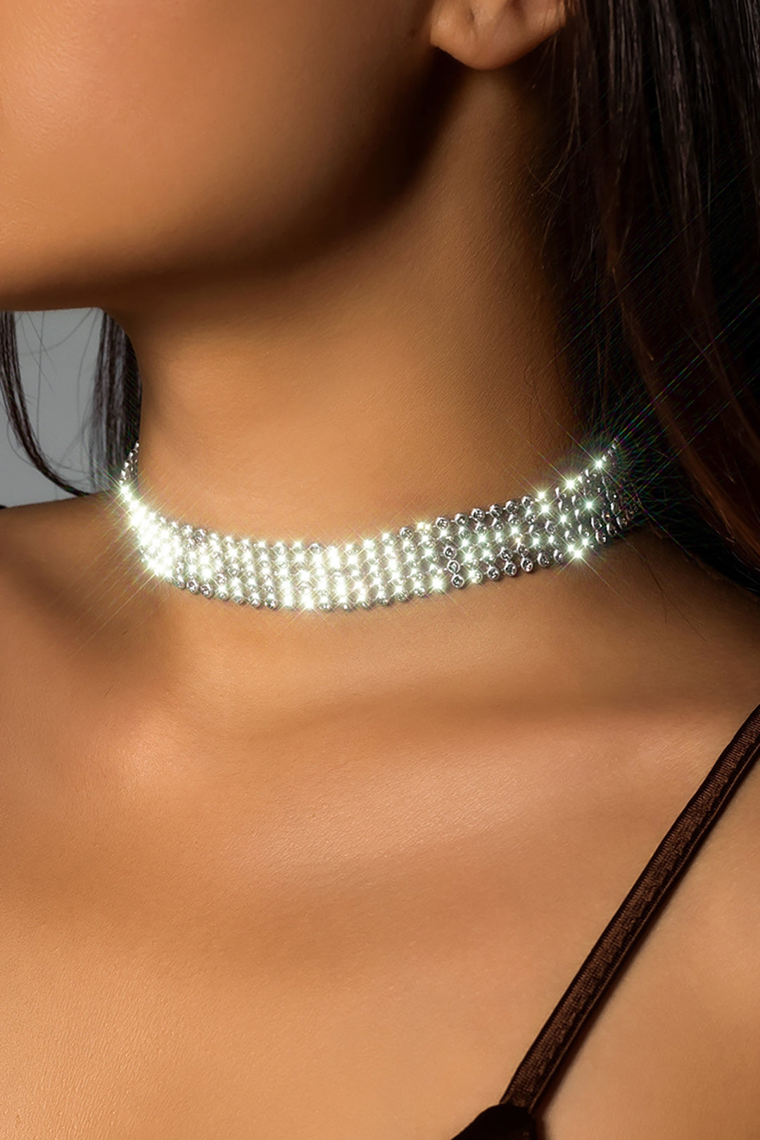 Rhinestone Choker Necklace