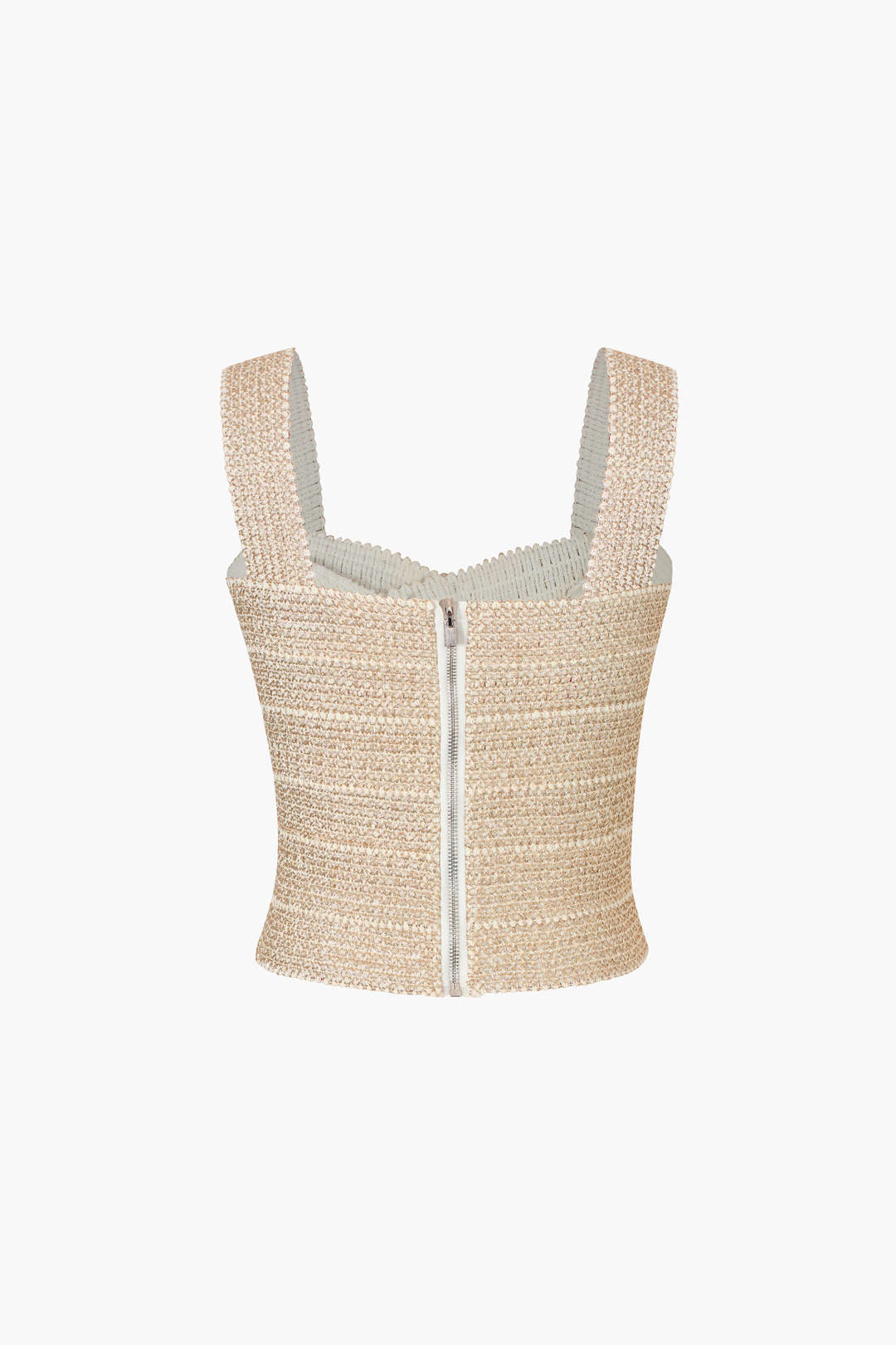 Zip Back Crop Bandage Tank Top