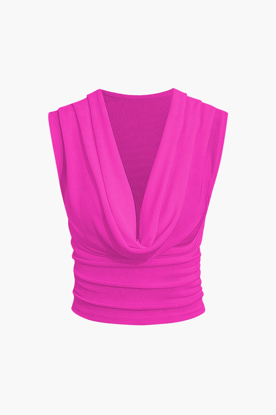 Cowl Neck Sleeveless Top